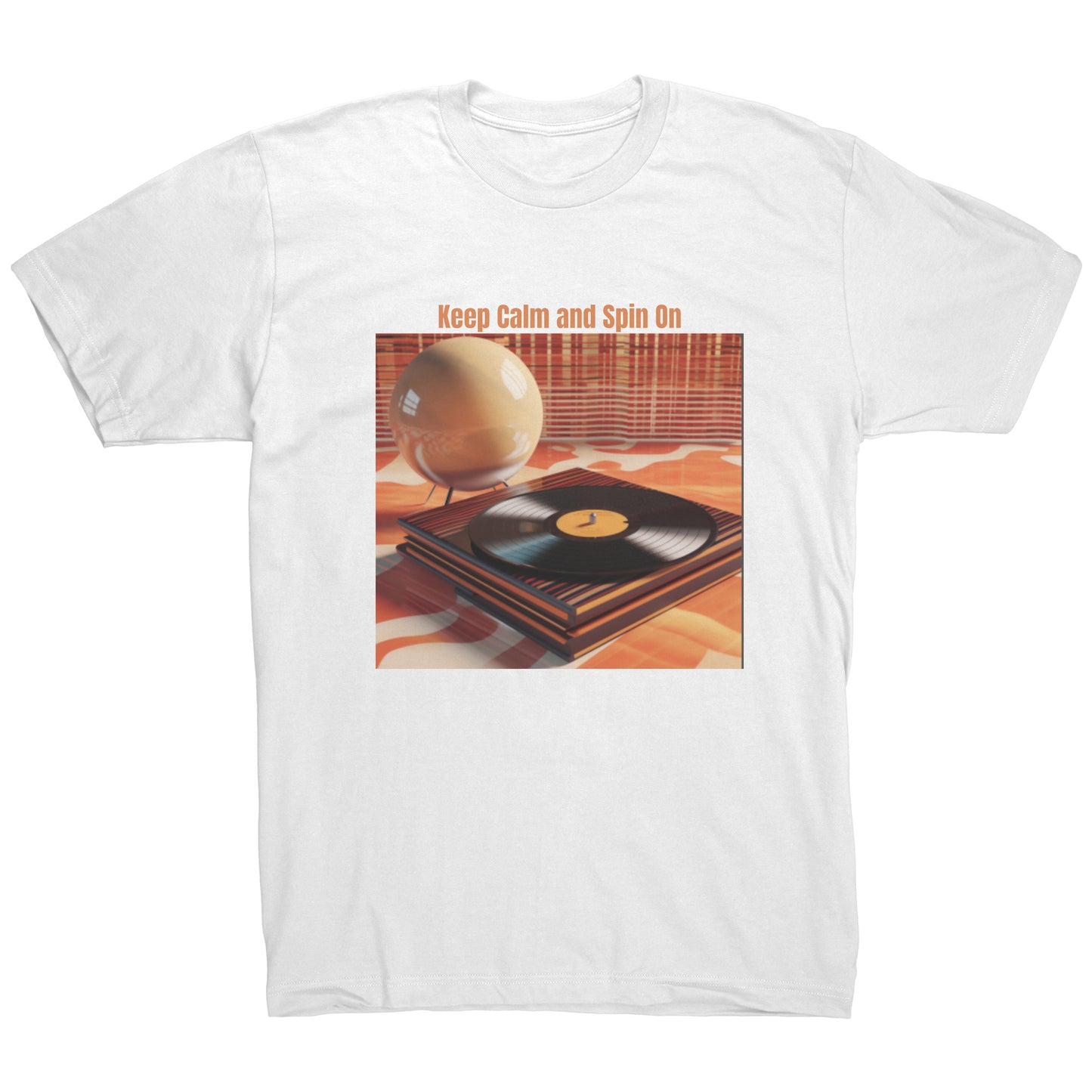 Keep Calm and Spin On (orange)