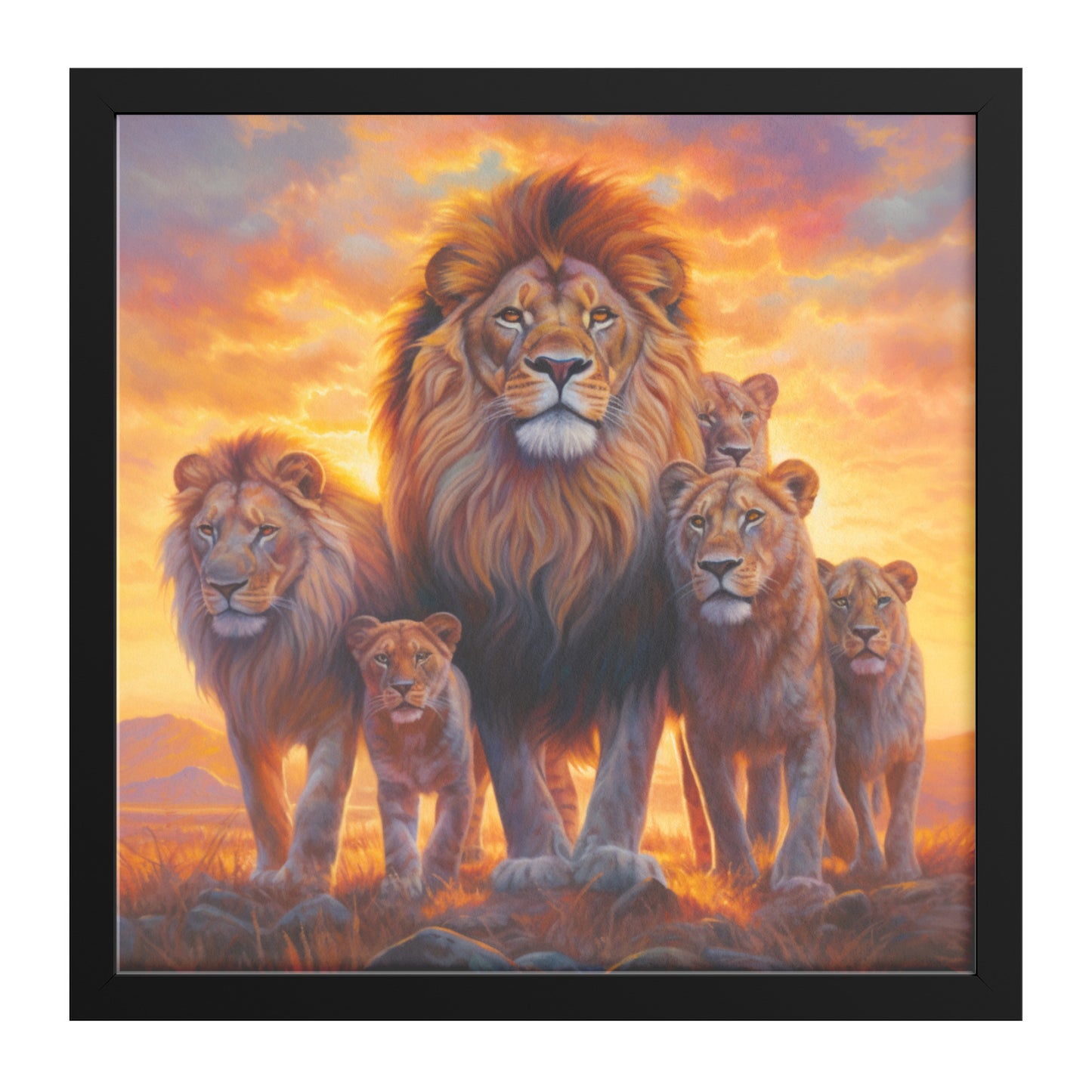 Radiant Regality: Morning Among the Pride