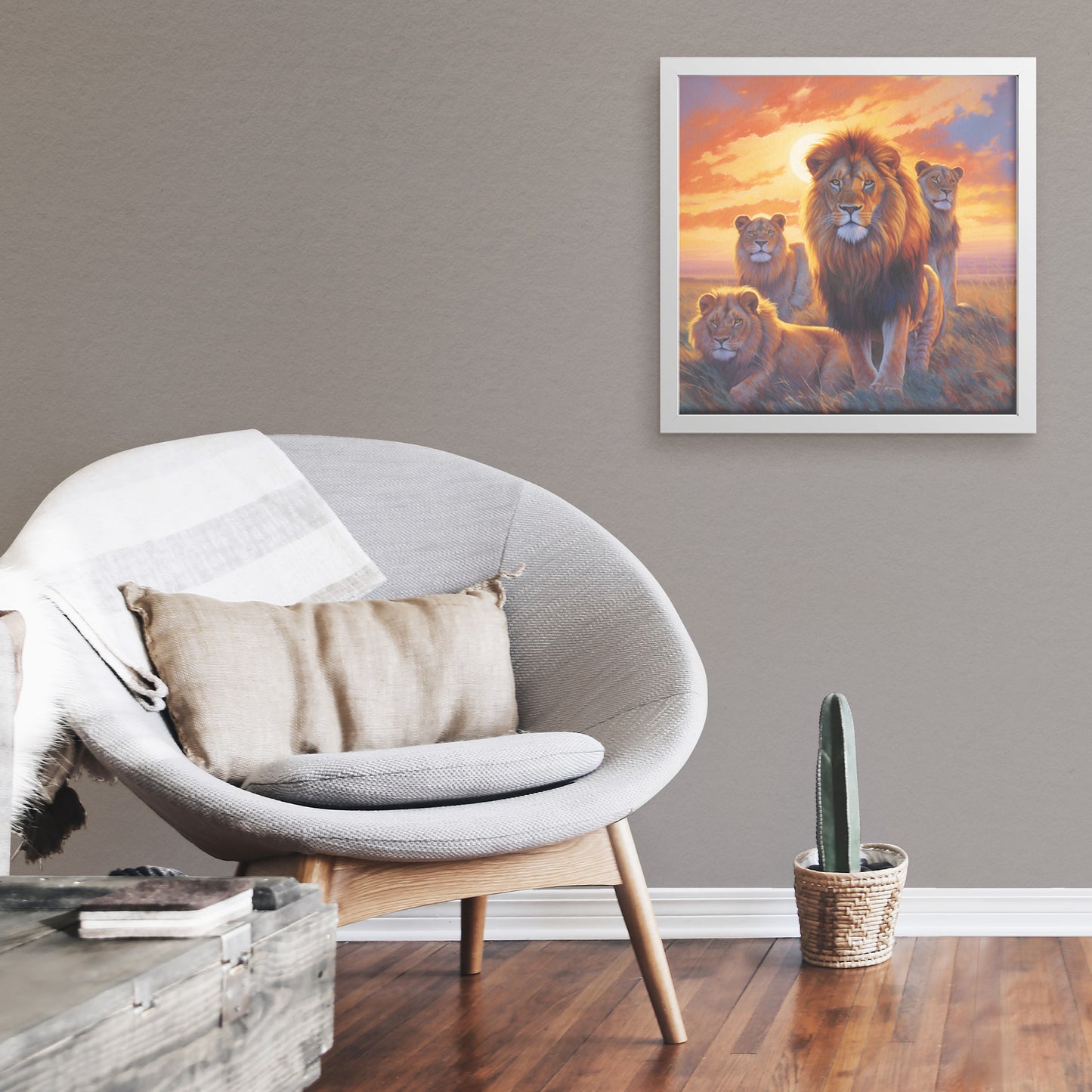 Savannah Sunrise: The Lion Pride's New Day