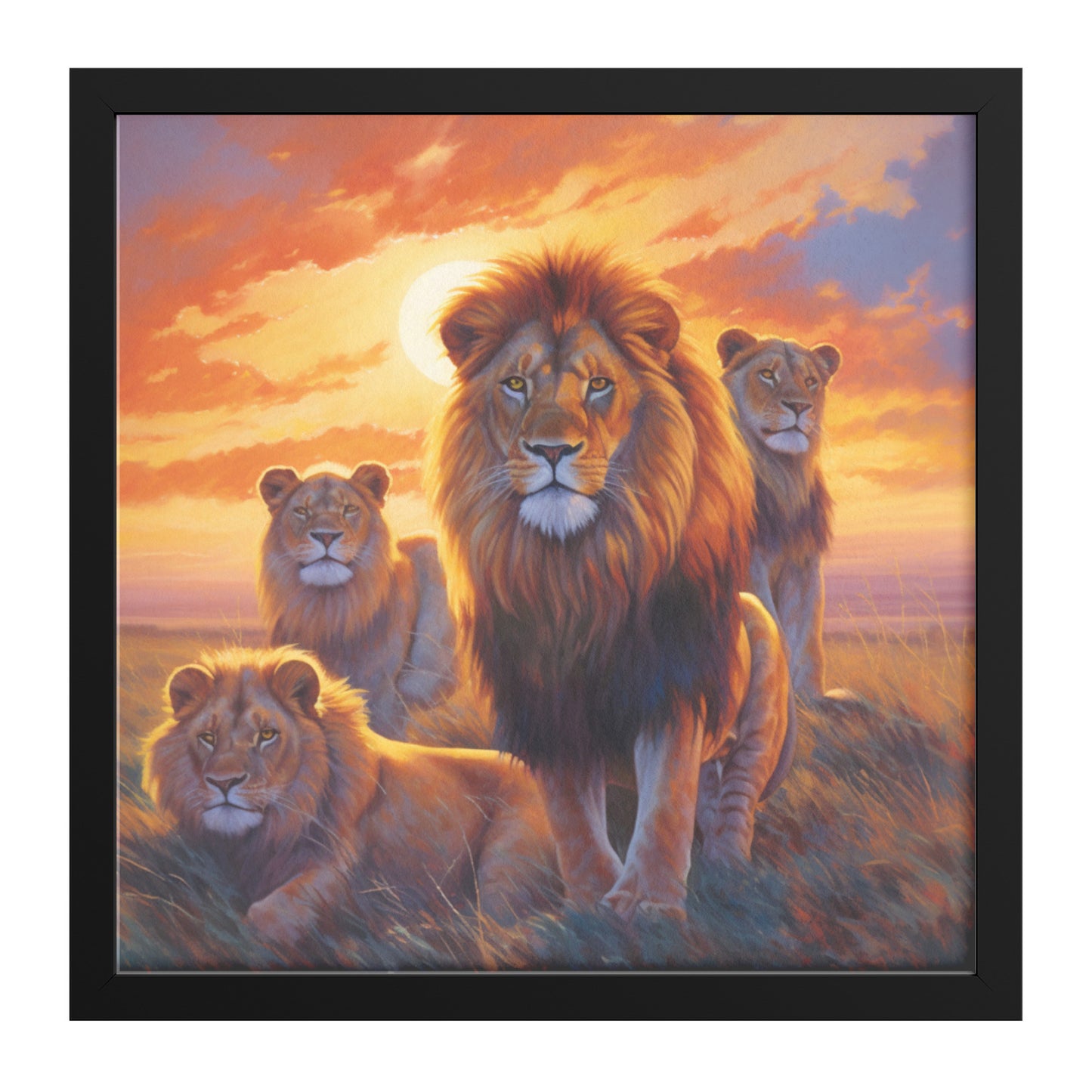 Savannah Sunrise: The Lion Pride's New Day