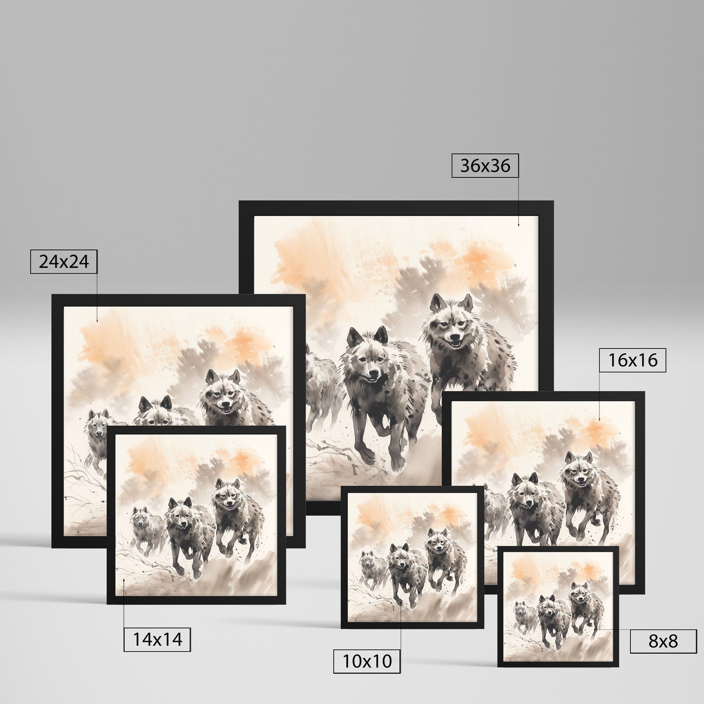 Shadow Pack: The Sumi-e Wolves