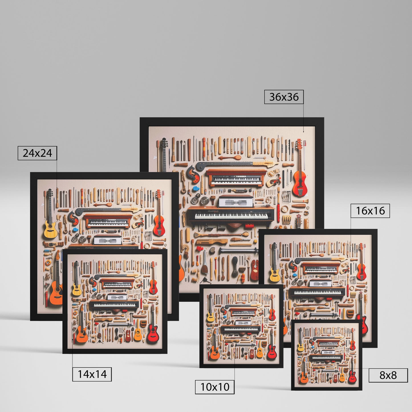 Symphony of Silhouettes: A Melodic Mosaic