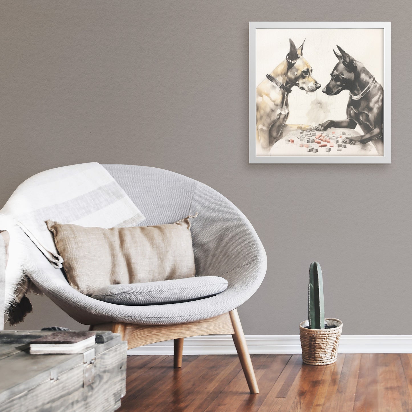 Wagging Wagers: Two Dogs in a Tail-Twisting Card Game