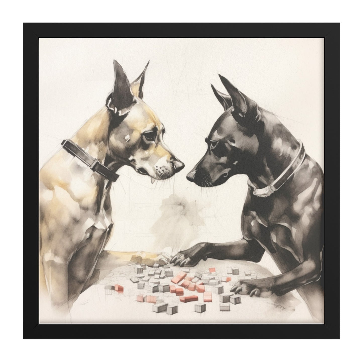 Wagging Wagers: Two Dogs in a Tail-Twisting Card Game