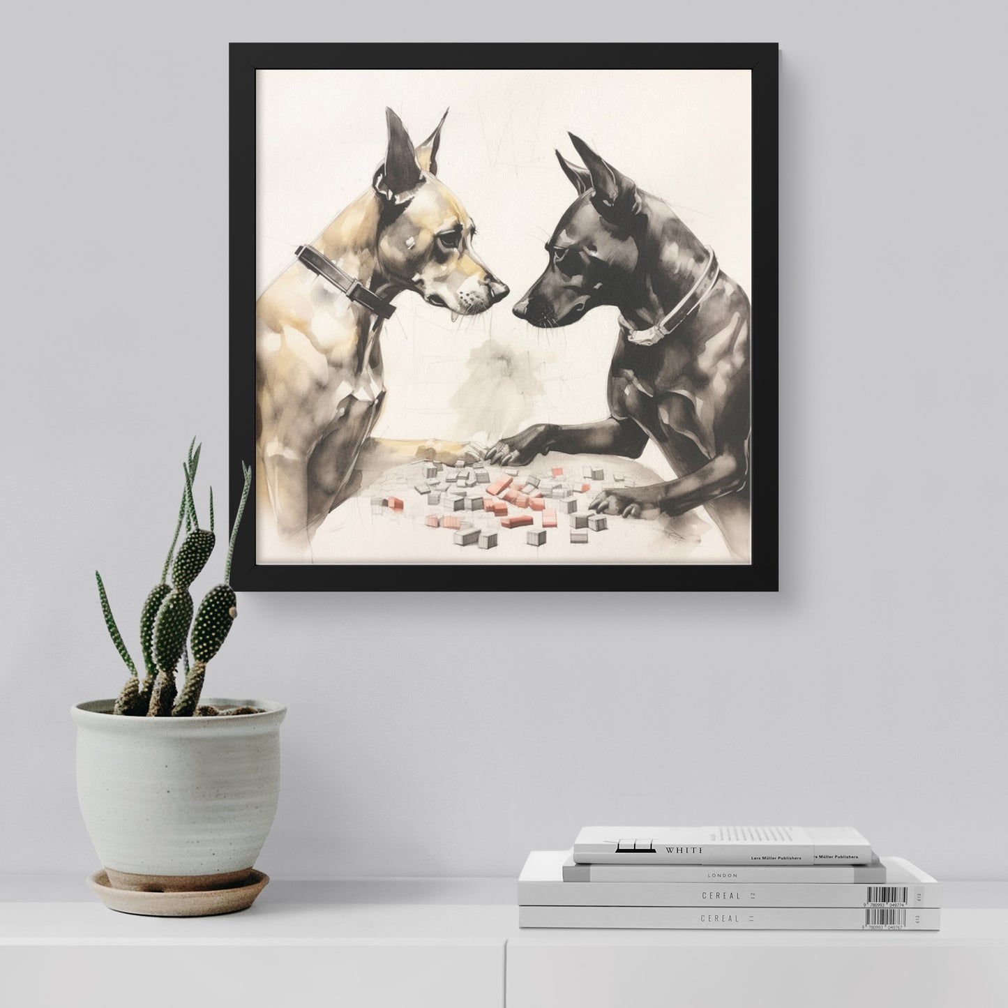 Wagging Wagers: Two Dogs in a Tail-Twisting Card Game