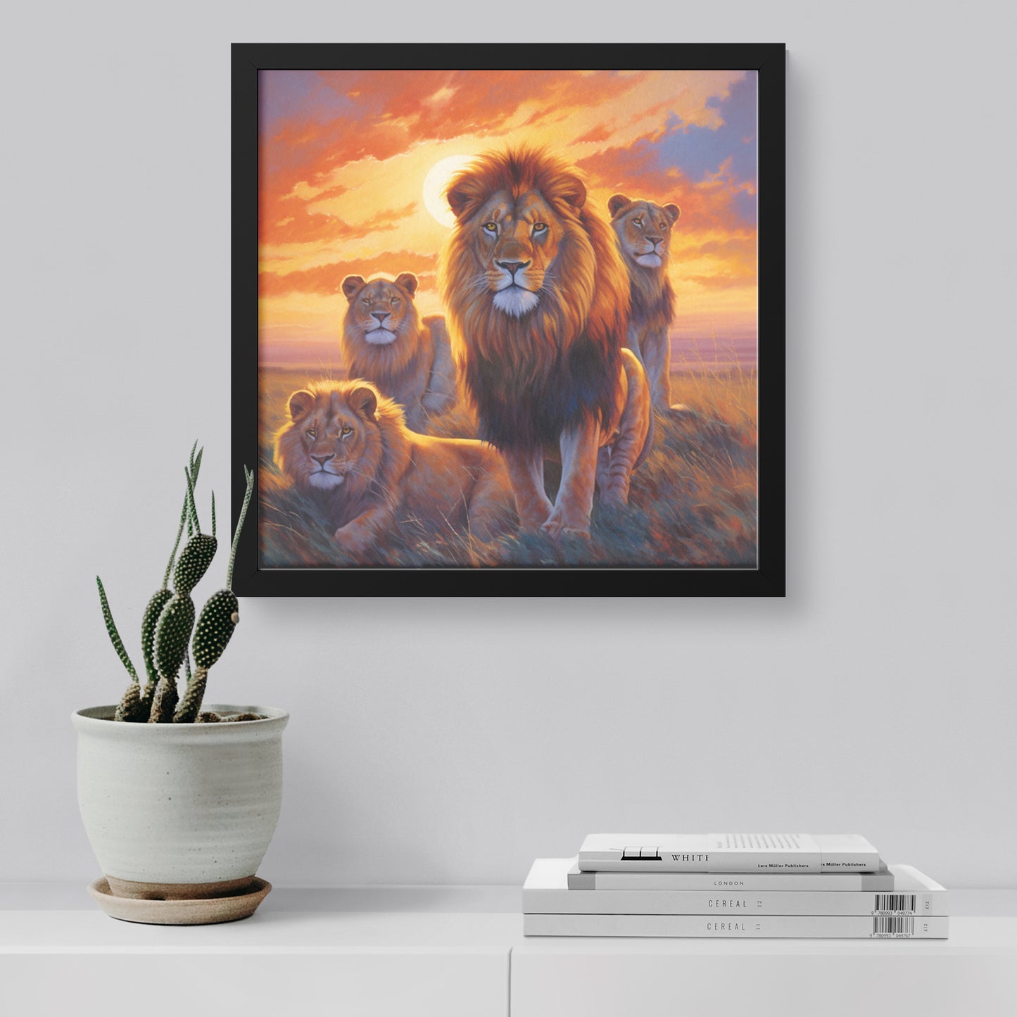 Savannah Sunrise: The Lion Pride's New Day